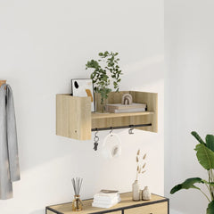 vidaXL Wall Shelf Sonoma Oak 70.5x35x30.5 cm Engineered Wood 1