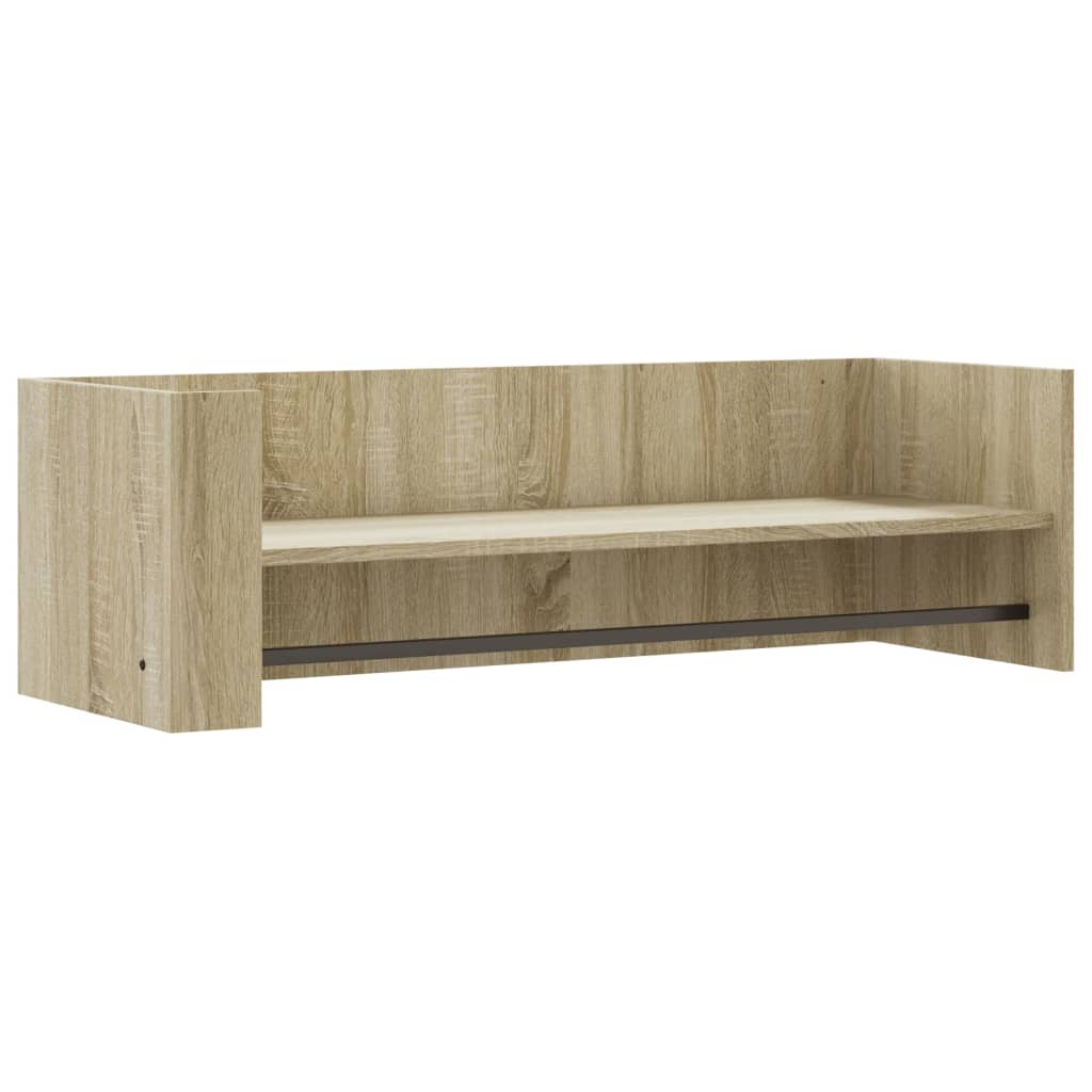 vidaXL Wall Shelf Sonoma Oak 100x35x30.5 cm Engineered Wood 2