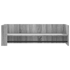 vidaXL Wall Shelf Grey Sonoma 100x35x30.5 cm Engineered Wood 4