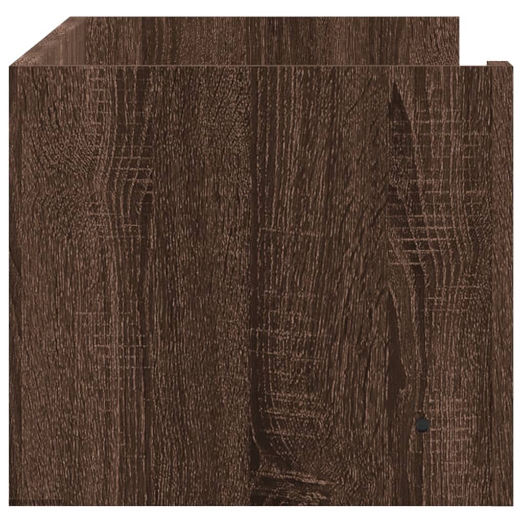 vidaXL Wall Shelf Brown Oak 100x35x30.5 cm Engineered Wood 5