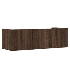 vidaXL Wall Shelf Brown Oak 100x35x30.5 cm Engineered Wood 6