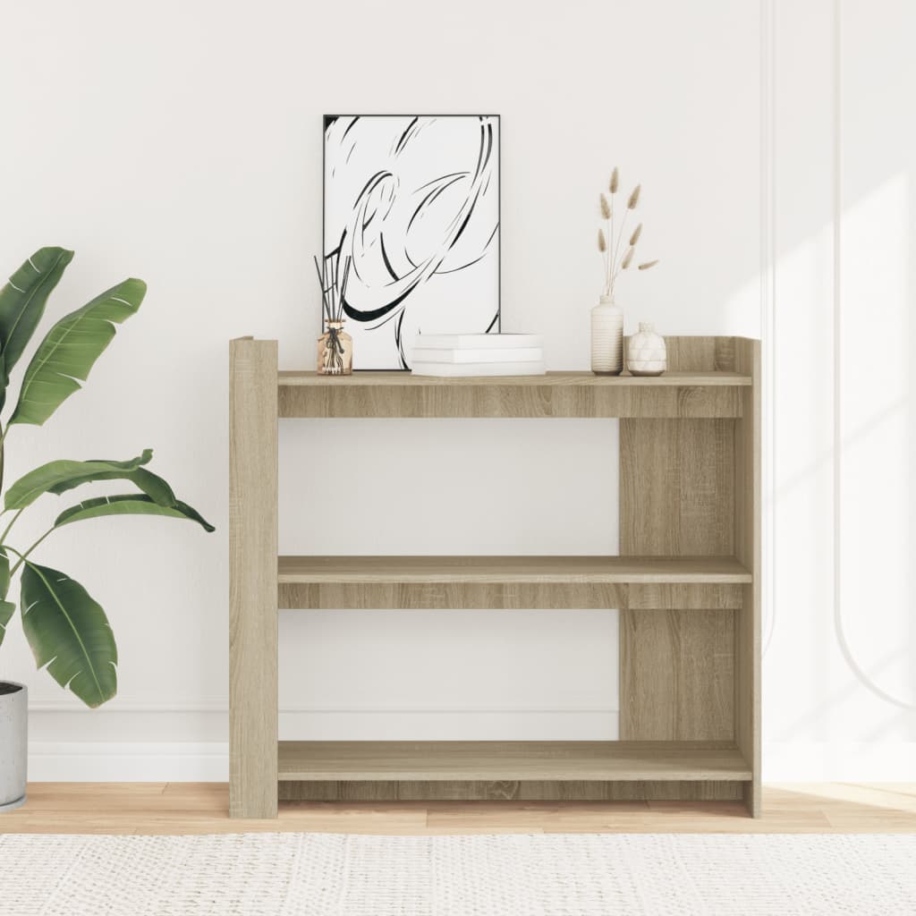 vidaXL Console Table Sonoma Oak 100x35x90 cm Engineered Wood 3
