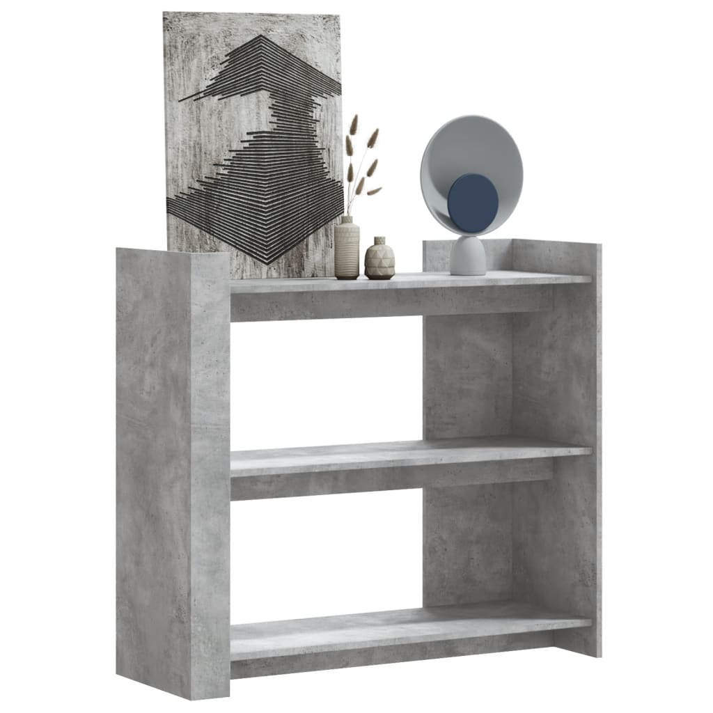 vidaXL Console Table Concrete Grey 100x35x90 cm Engineered Wood 1