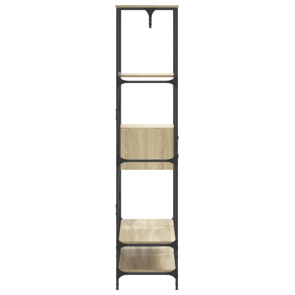 Clothes Rack with Shelves Engineered Wood Sonoma oak