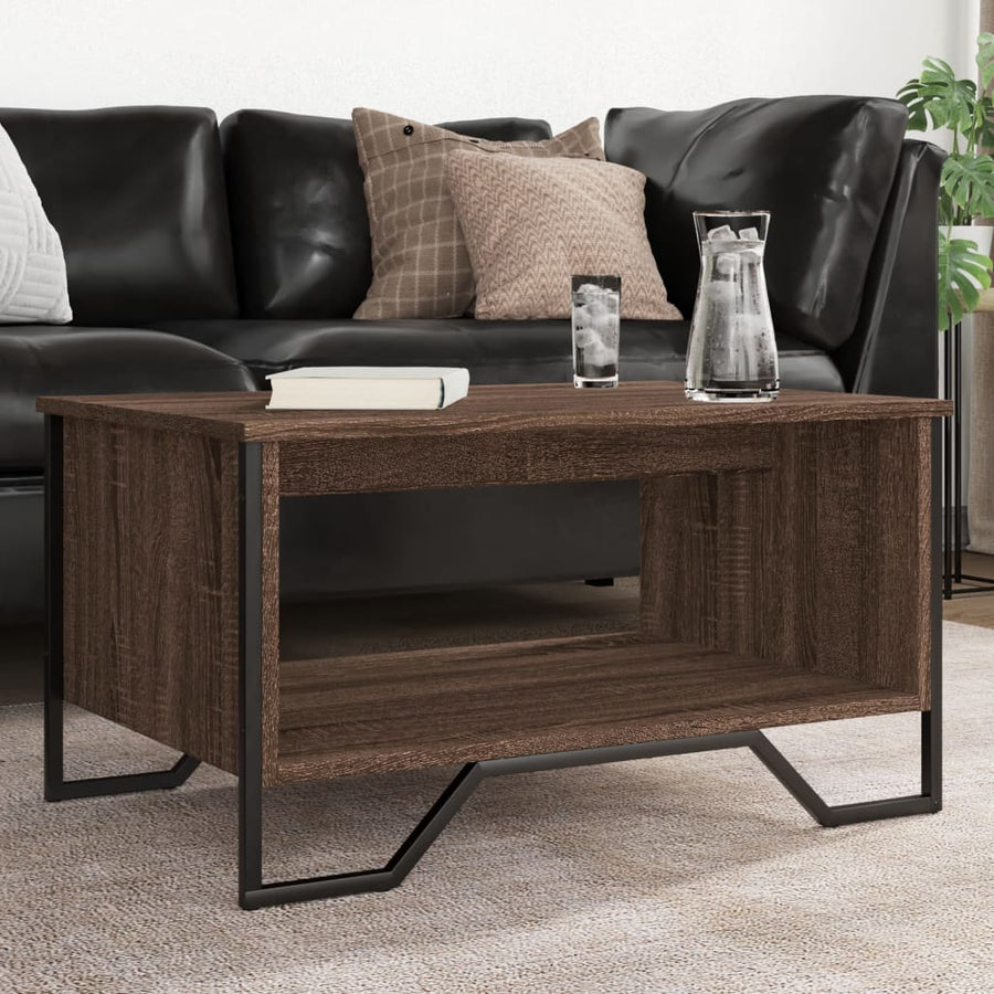 vidaXL Coffee Table Brown Oak 75x51x40 cm Engineered Wood 1