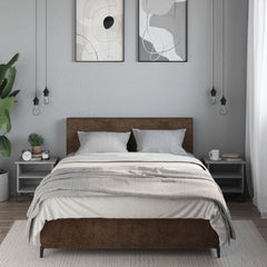vidaXL Bedside Cabinet Grey Sonoma 2 pcs 40x30x40 cm Engineered Wood 3
