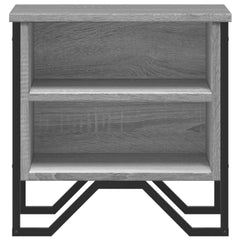 vidaXL Bedside Cabinet Grey Sonoma 2 pcs 40x30x40 cm Engineered Wood 5