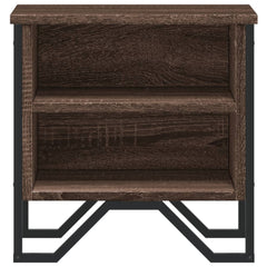 vidaXL Bedside Cabinet Brown Oak 2 pcs 40x30x40 cm Engineered Wood 5