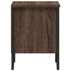 vidaXL Bedside Cabinet Brown Oak 2 pcs 40x30x40 cm Engineered Wood 6