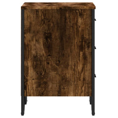 vidaXL Bedside Cabinet Smoked Oak 40x41x60 cm Engineered Wood 6