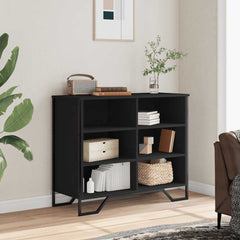 vidaXL Sideboard Black 91x35.5x74.5 cm Engineered Wood 3