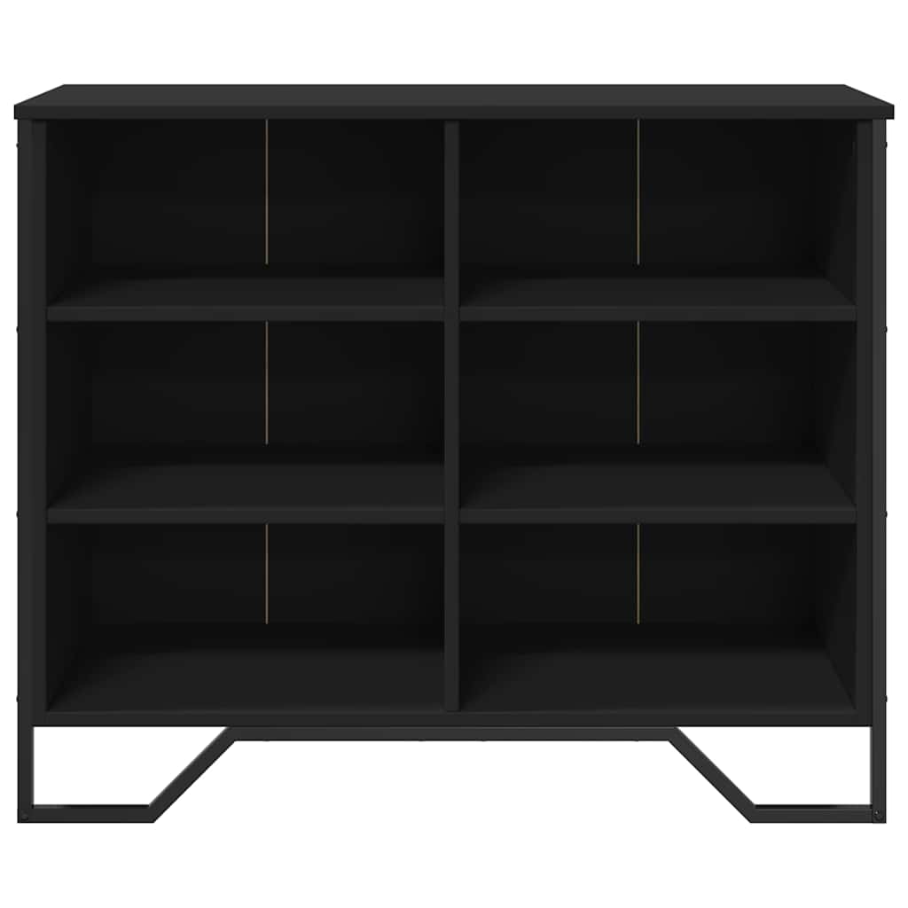 vidaXL Sideboard Black 91x35.5x74.5 cm Engineered Wood 4
