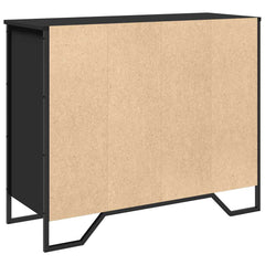 vidaXL Sideboard Black 91x35.5x74.5 cm Engineered Wood 6