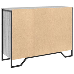 vidaXL Sideboard Grey Sonoma 101x35.5x74.5 cm Engineered Wood 6