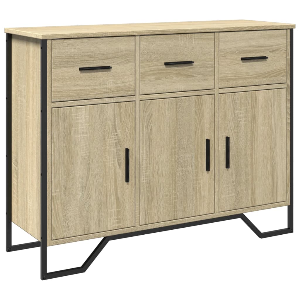 Sideboard 97x32,5x74,5 cm Engineered Wood Sonoma oak