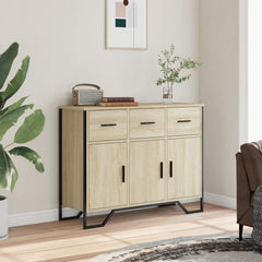 Sideboard 97x32,5x74,5 cm Engineered Wood Sonoma oak