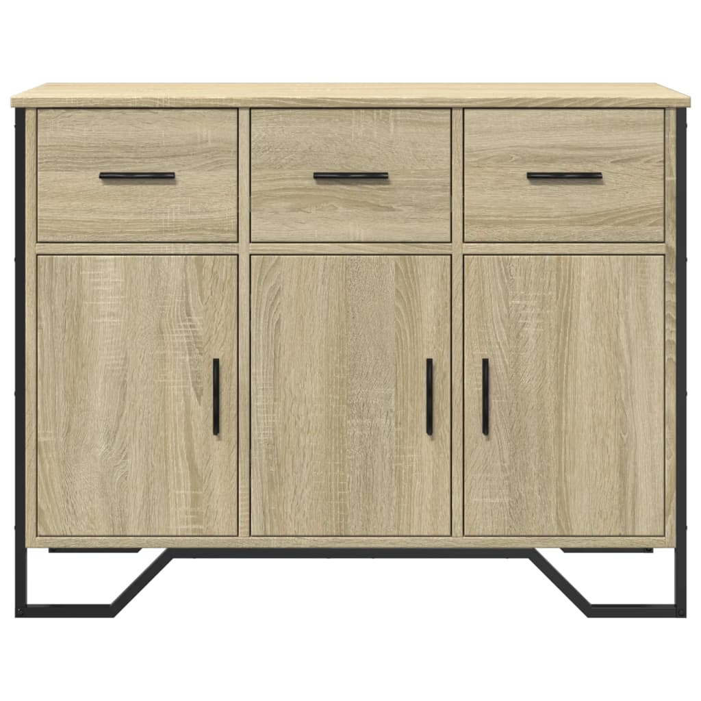 Sideboard 97x32,5x74,5 cm Engineered Wood Sonoma oak