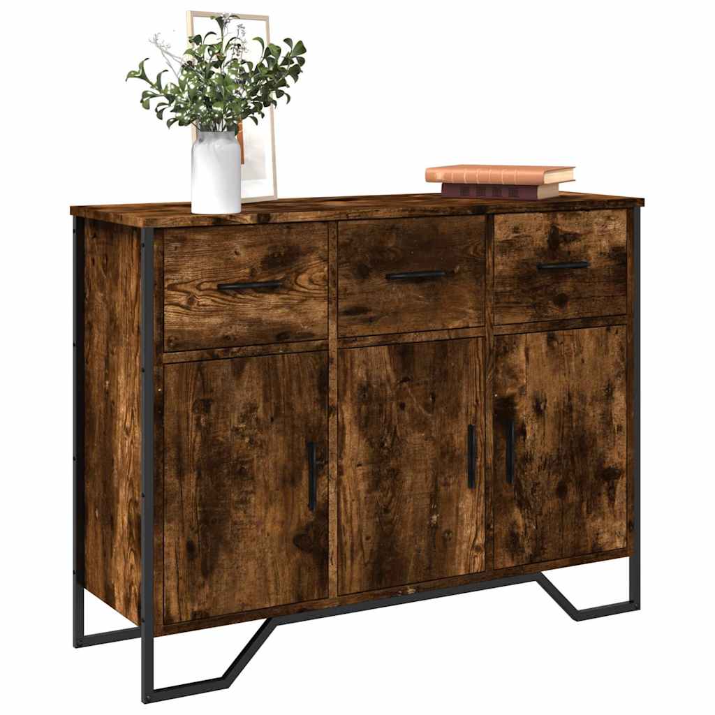 Sideboard 97x32,5x74,5 cm Engineered Wood Smoked oak