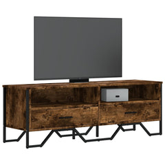 vidaXL TV Cabinet Smoked Oak 122x34x41 cm Engineered Wood 1