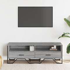 vidaXL TV Cabinet Grey Sonoma 122x34x41 cm Engineered Wood 3