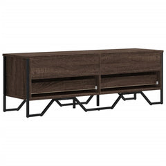 vidaXL TV Cabinet Brown Oak 122x34x41 cm Engineered Wood 6