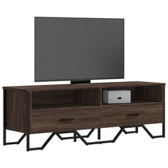 vidaXL TV Cabinet Brown Oak 122x34x41 cm Engineered Wood 1
