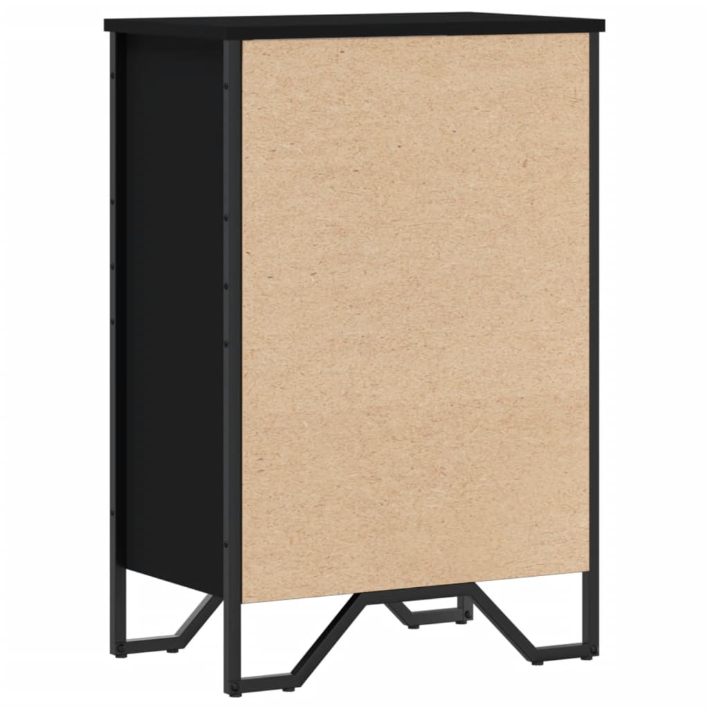 vidaXL Bookcase Black 50x31x74,5 cm Engineered Wood 5