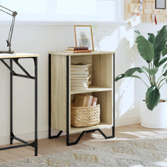vidaXL Bookcase Sonoma Oak 50x31x74.5 cm Engineered Wood 3