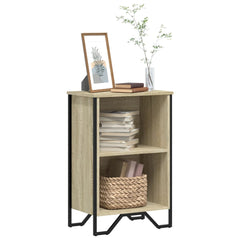 vidaXL Bookcase Sonoma Oak 50x31x74.5 cm Engineered Wood 1