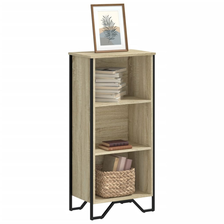 vidaXL Bookcase Sonoma Oak 50x31x106 cm Engineered Wood 1