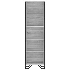 vidaXL Bookcase Grey Sonoma 50x31x169 cm Engineered Wood 4
