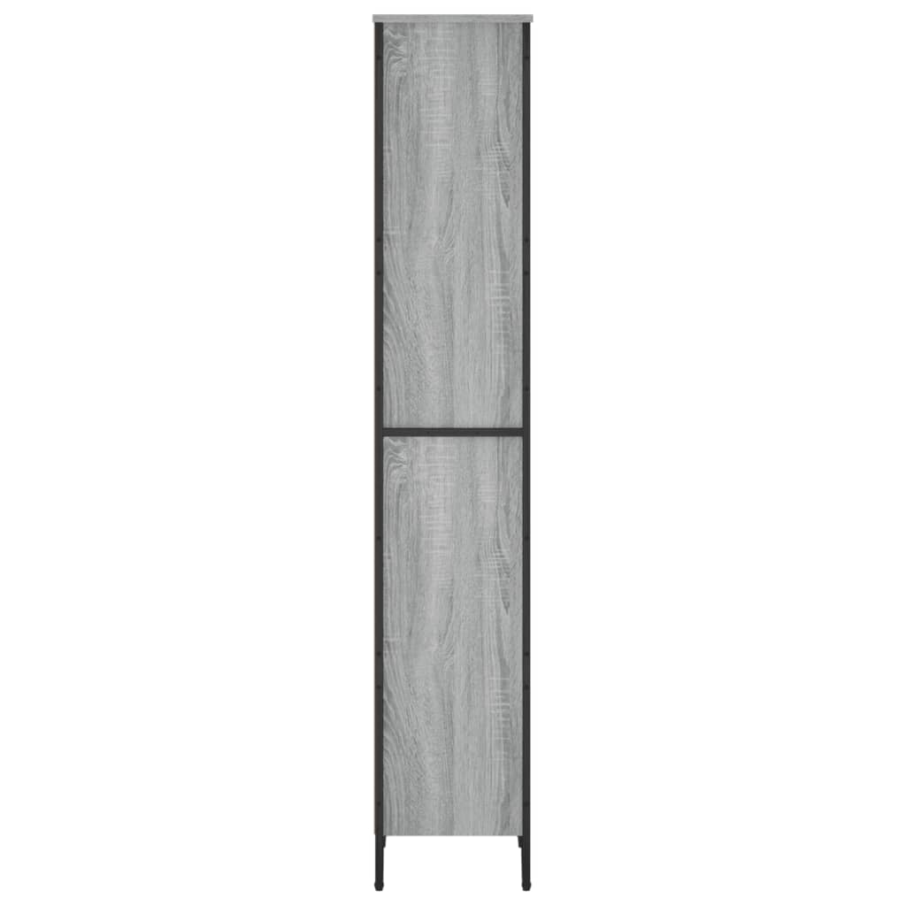 vidaXL Bookcase Grey Sonoma 50x31x169 cm Engineered Wood 5