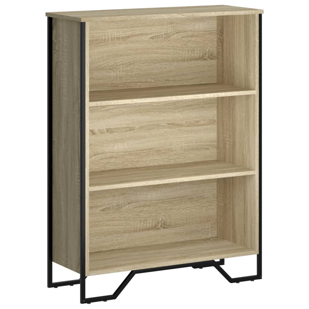 vidaXL Bookcase Sonoma Oak 80x31x106 cm Engineered Wood 2