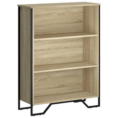 vidaXL Bookcase Sonoma Oak 80x31x106 cm Engineered Wood 2