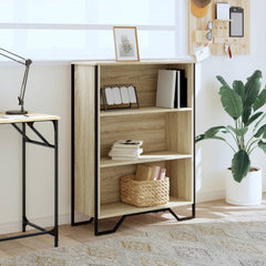 vidaXL Bookcase Sonoma Oak 80x31x106 cm Engineered Wood 3