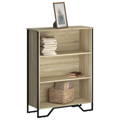 vidaXL Bookcase Sonoma Oak 80x31x106 cm Engineered Wood 1