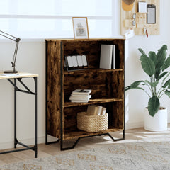 vidaXL Bookcase Smoked Oak 80x31x106 cm Engineered Wood 3