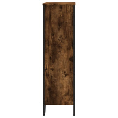 vidaXL Bookcase Smoked Oak 80x31x106 cm Engineered Wood 5