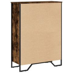 vidaXL Bookcase Smoked Oak 80x31x106 cm Engineered Wood 6