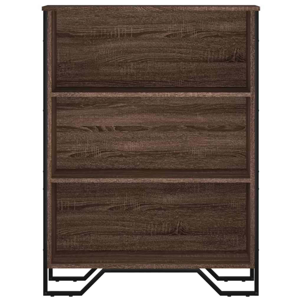 vidaXL Bookcase Brown Oak 80x31x106 cm Engineered Wood 4