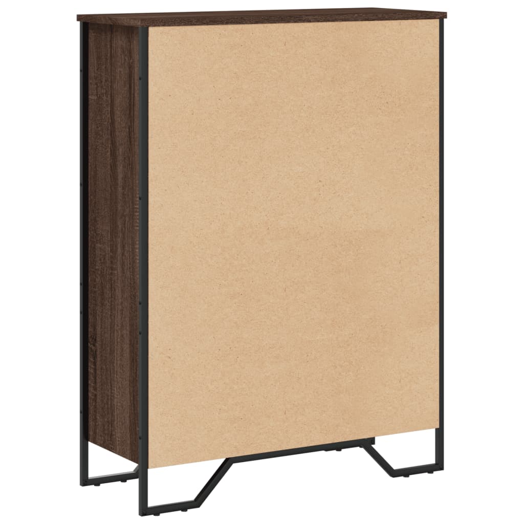 vidaXL Bookcase Brown Oak 80x31x106 cm Engineered Wood 6