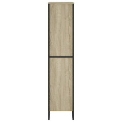 vidaXL Bookcase Sonoma Oak 80x31x137.5 cm Engineered Wood 5