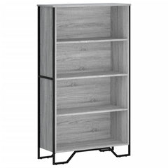 vidaXL Bookcase Grey Sonoma 80x31x137.5 cm Engineered Wood 2