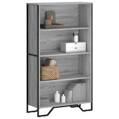 vidaXL Bookcase Grey Sonoma 80x31x137.5 cm Engineered Wood 1