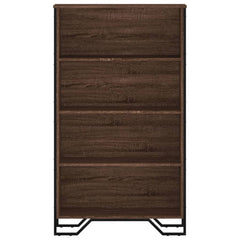 vidaXL Bookcase Brown Oak 80x31x137.5 cm Engineered Wood 4