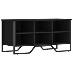 vidaXL Shoe Cabinet Black 90x38x45.5 cm Engineered Wood 2