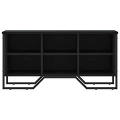 vidaXL Shoe Cabinet Black 90x38x45.5 cm Engineered Wood 4