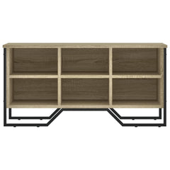 vidaXL Shoe Cabinet Sonoma Oak 90x38x45.5 cm Engineered Wood 4