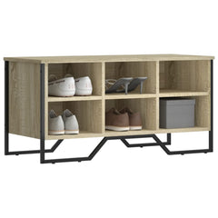 vidaXL Shoe Cabinet Sonoma Oak 90x38x45.5 cm Engineered Wood 1