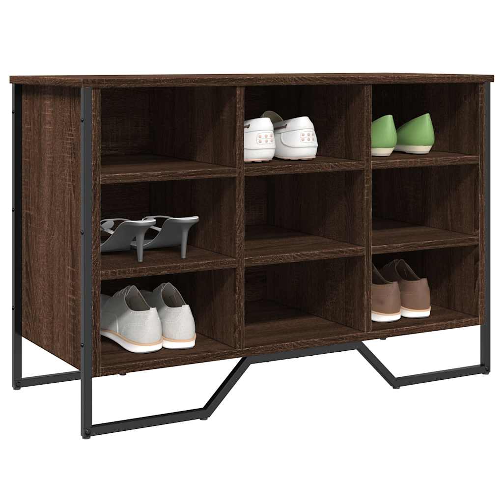 vidaXL Shoe Cabinet Brown Oak 90x38x61.5 cm Engineered Wood 1